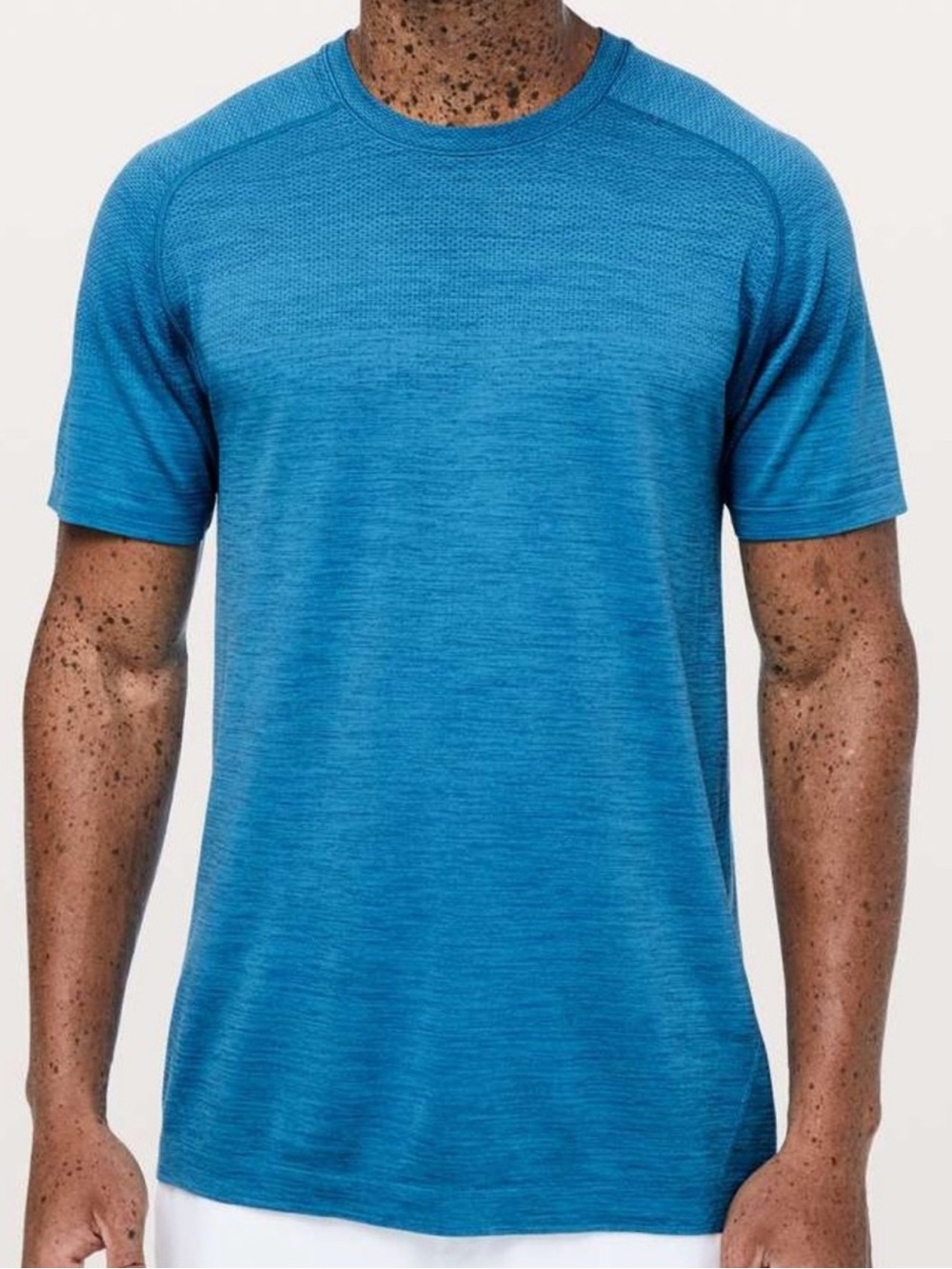 Lululemon Blue Metal Vent Tech Workout Shirt | Medium